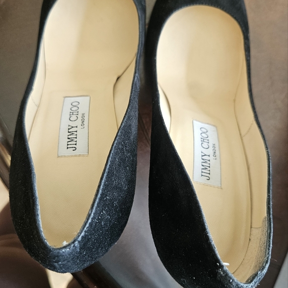 Jimmy Choo Anouk Black suede pumps 120mm (4.7 inch heel) Size 39.5 - Picture 5 of 6